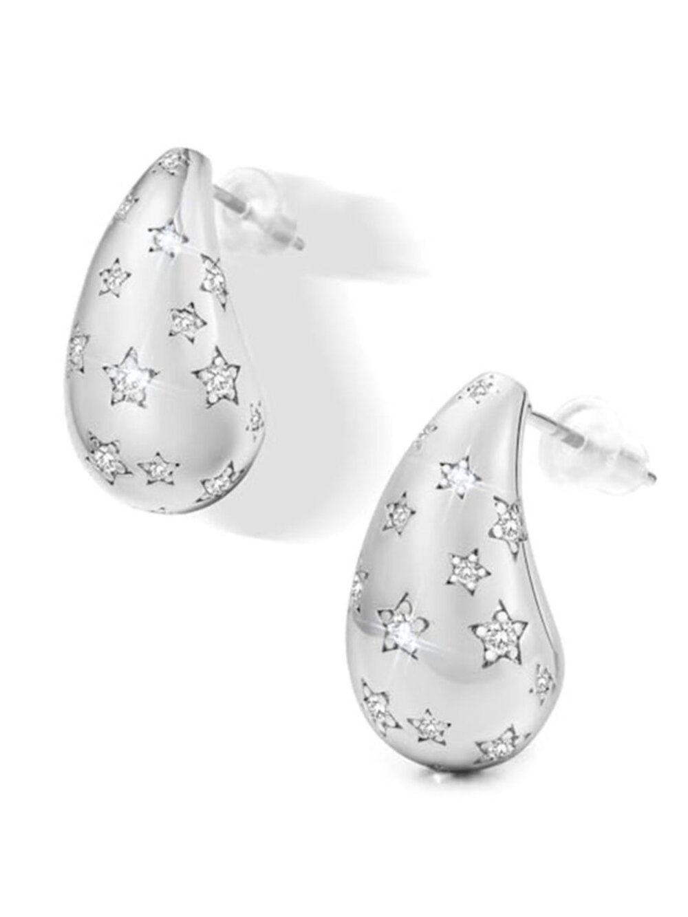 Drop Earrings Chunky for Women - Gold Plateden Earrings for Women, Lightweight